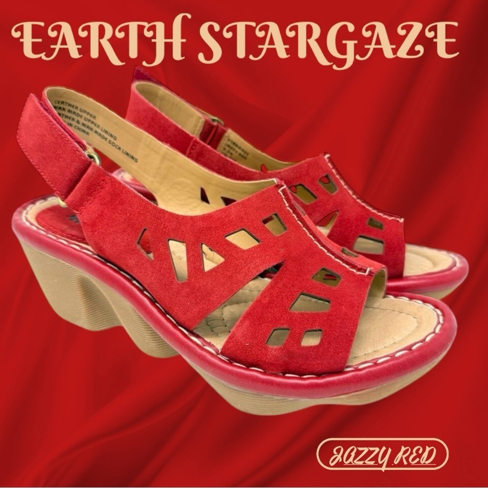 🌸Earth Stargaze Jazzy Red Sandals
